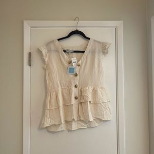 NWT Bohme Peplum Top